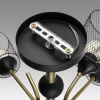 фото Черный/античная бронза/черный металл Люстра потолочная Е27 9*60W 220V ABRIS COUNTY, арт. 8191/9C