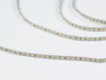 фото Светодиодная лента 2835, 120 LED/м, 9,6 Вт/м, 12В, IP20, Цвет: Теплый белый, SWG2120-12-9.6-WW-M, катушка 5 м