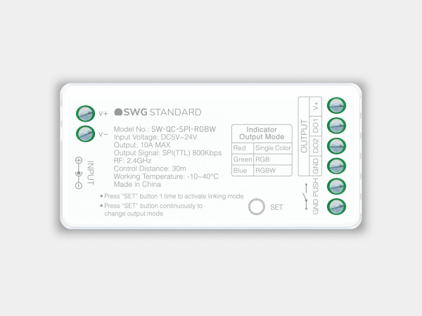 Контроллер универсальный SWG SPI 3 в 1 MONO/RGB/RGBW