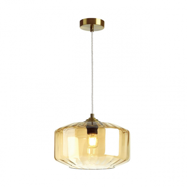 фото Янтарный/бронзовый Подвес E27 60W BINGA PENDANT, арт. 4747/1