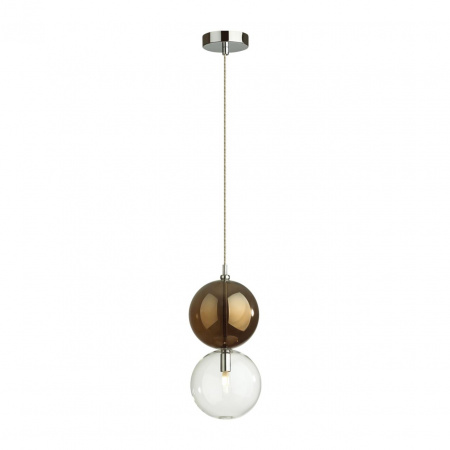 фото Хром/коричневый/стекло Подвес G9 1*40W TWIXY PENDANT, арт. 4980/1B