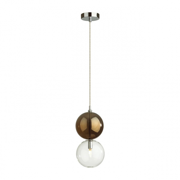 фото Хром/коричневый/стекло Подвес G9 1*40W TWIXY PENDANT, арт. 4980/1B