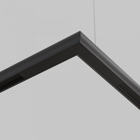фото Коннектор угловой круглый Basity, черный Maytoni Technical TRA172CL-R-11B