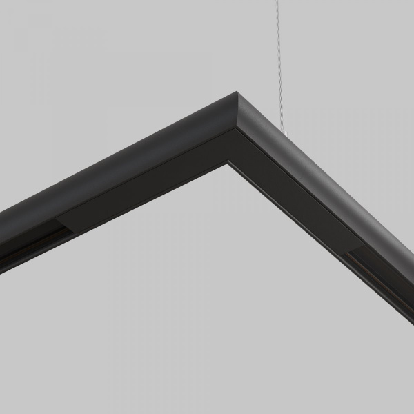 фото Коннектор угловой круглый Basity, черный Maytoni Technical TRA172CL-R-11B
