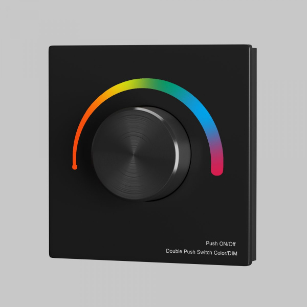 фото Роторная панель управления RF трехканальная 12-48В Цветная (RGB) 576Вт Maytoni 711028, черный