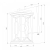 фото Настенный уличный светильник Spica D черное золото IP33 GL 1026D
