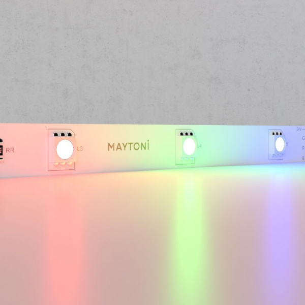 Светодиодная лента 24В 5050 7,2Вт/м Цветная (RGB) 5м IP20 Maytoni 10166, белый