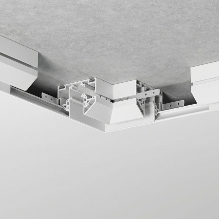 фото Slim Magnetic Коннектор угловой внутренний для шинопровода в натяжной потолок белый 85204/00 85205/00