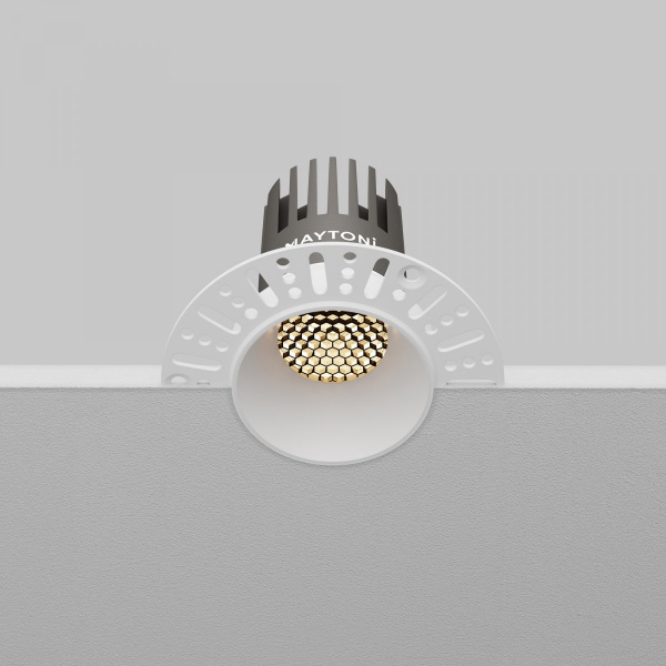 фото Встраиваемый светильник Maytoni Technical Dip DL124-10W-3K-TRS-W, белый