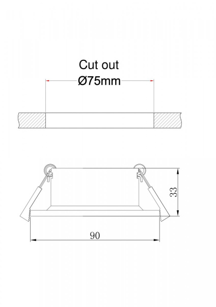 фото Встраиваемый светильник Maytoni Technical Barret DL041-01RG, розовое золото