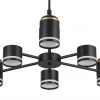 фото Черный, металл/акрил Люстра потолочная GX53 LED 6*10W + LED-проектор 3*5W 2700К 220V VIRSAVA COMFI, арт. 8234/6C