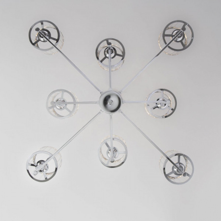 фото Умная потолочная люстра 60144/8 хром