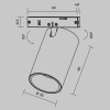 фото Трековый светильник Maytoni Technical Focus Led TR187-1-5W3K-M-B, черный