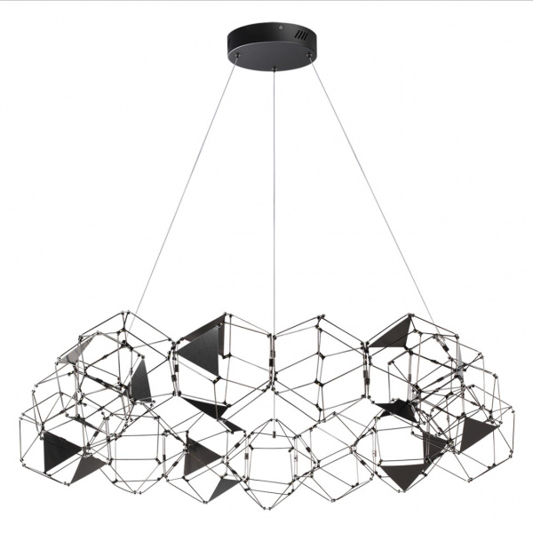 Черный хром/металл Люстра LED 68W 4000K 3740Лм TRELLIS L-VISION, арт. 5087/68L