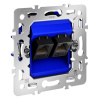 фото Механизм розетки компьютерной двойной RJ45+RJ45 кат.6, S70