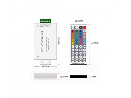 фото Контроллер SWG для ленты RF-RGB-44-18A