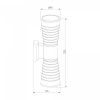 фото Настенный светодиодный светильник Tube double черный IP54 1502 TECHNO LED