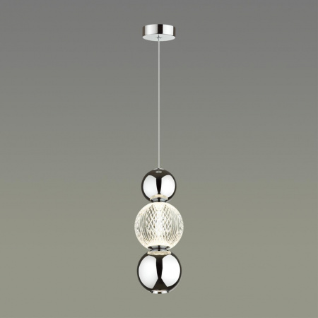 фото Хром/прозрачный/металл/акрил Подвес LED 7W 4000K 300Лм CRYSTAL L-VISION, арт. 5007/7LA