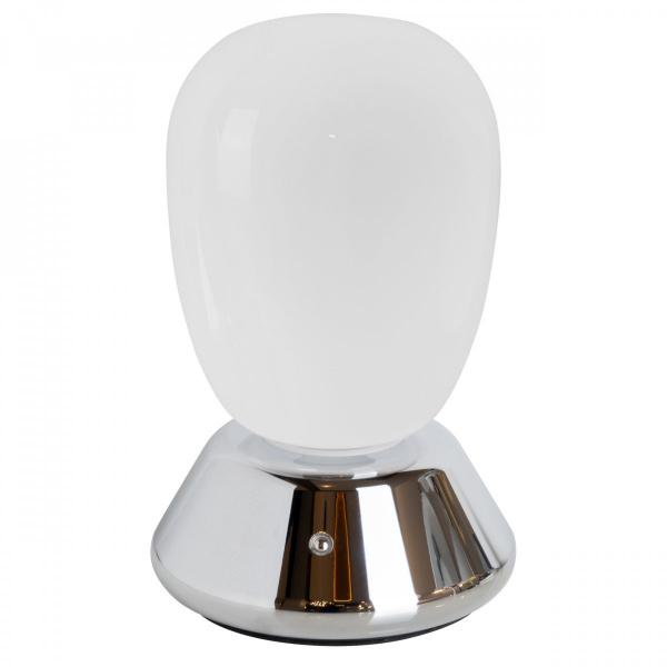 Настольная лампа диммируемая 10W 3000K матовый/хром Uovo III Lightstar 807914