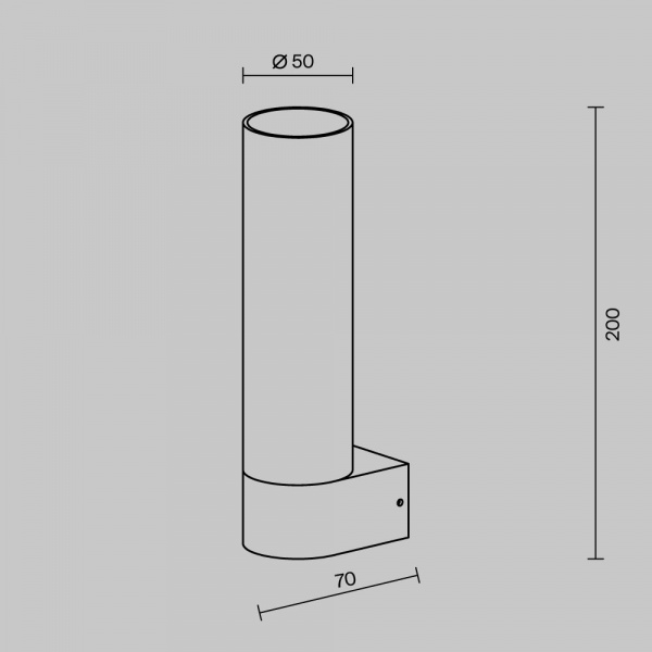 фото Уличный настенный светильник Maytoni Outdoor Tube O508WL-L5B3K, черный