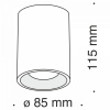 фото Потолочный светильник Maytoni Technical Slim C012CL-01B, черный