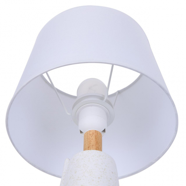 фото Белый, керамика/текстиль Настольная лампа Е27 1*60W 220V VISIONA MODERNI, арт. 8210/1T