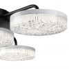фото Черный, металл/акрил Люстра потолочная с ПДУ LED 55W 3000-6000К 220V DIDANA LEDIO, арт. 8236/4CL