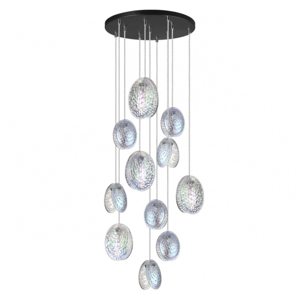 Черный/перламутровый/металл/стекло Люстра каскадная G9 11*40W MUSSELS MODERN, арт. 5039/11