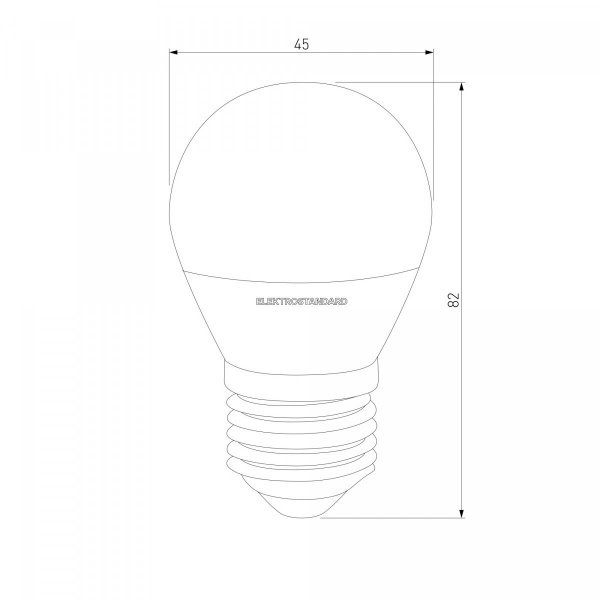 фото Светодиодная лампа G45 7W 3300K E27 Mini Classic LED матовое стекло BLE2730