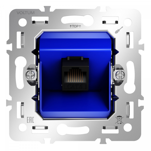 Механизм розетки компьютерной RJ45 кат.6, S70