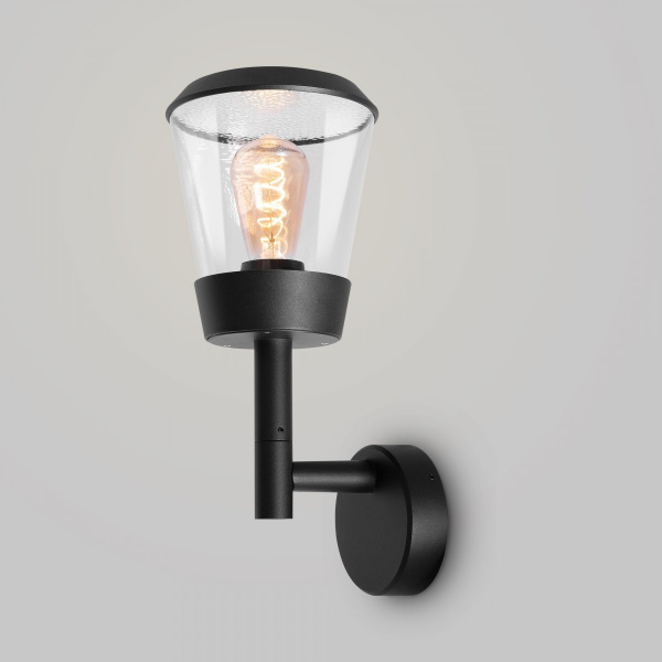 фото Уличный настенный светильник Maytoni Outdoor Faro O039WL-01B, черный