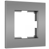 фото Рамка из поликарбоната на 1 пост Slab серебро софт W0012965