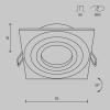 фото Встраиваемый светильник Maytoni Technical Atom DL024-2-01B, черный