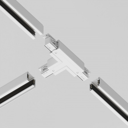 фото Коннектор Т-образный левый Trinity белый Maytoni Technical TRA005CT-31W-L