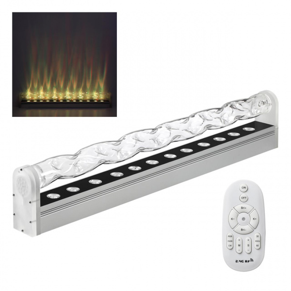 Напольный переносной све-к (вкл в розетку) IP20 LED 20W RGBCW с перекл-м цветов с ПДУ A110-240V WATERFALL HIGHTECH, арт. 7027/72FL