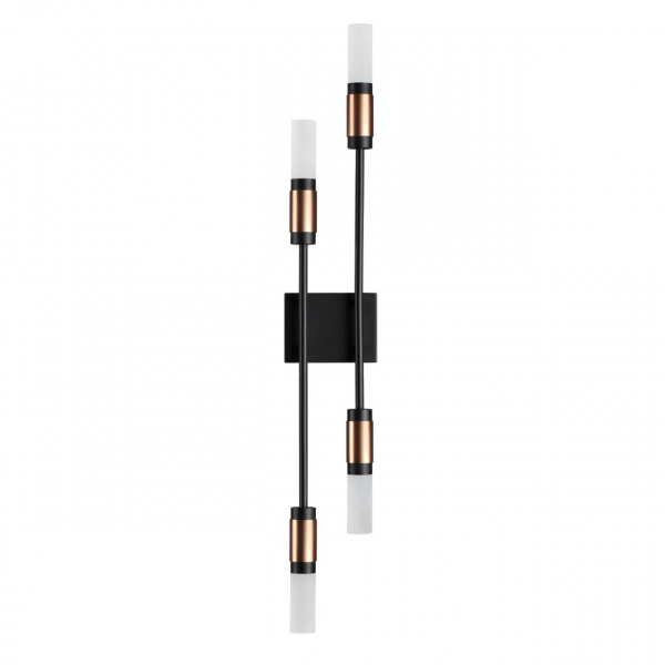 Матовый черный/ант.бронза/белый/металл/стекло Бра LED 10W 4000K 540лм CANDEL L-VISION, арт. 5009/10WL