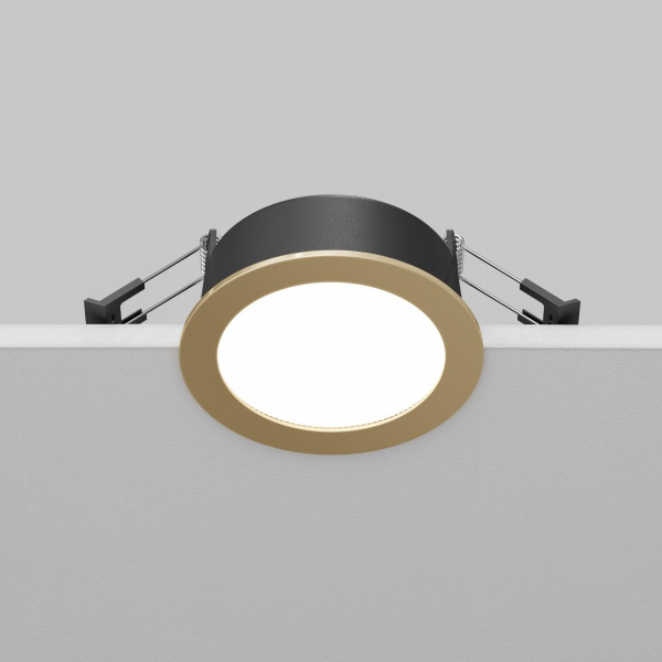 фото Встраиваемый светильник Maytoni Technical Orb DL130-GX53-MG, матовое золото