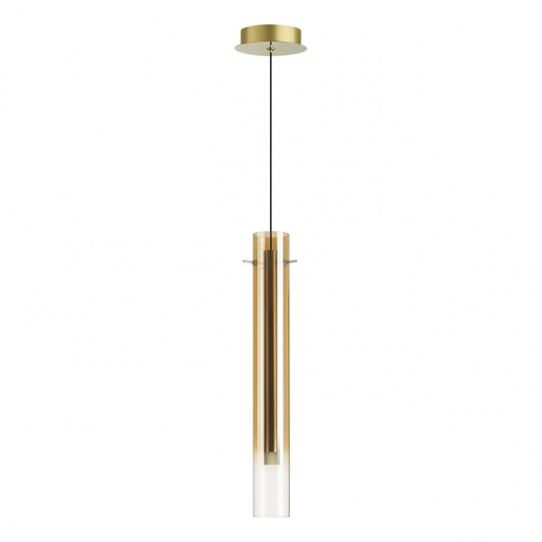 Золотой/янтарный/металл/стекло Подвес LED 4W 3000K SHINY PENDANT, арт. 5061/5LB