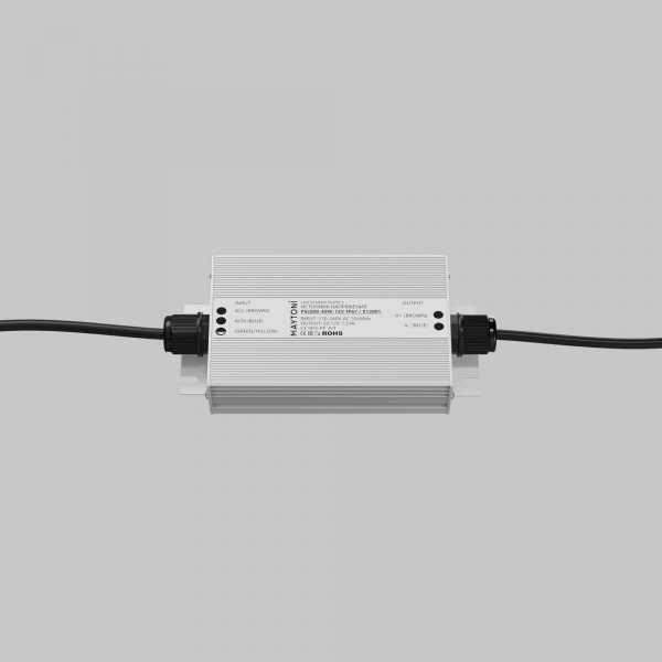 фото Источник напряжения PSL008 12В 40Вт IP67 Maytoni 812001, серебро