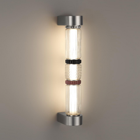 фото Темный сатин.никель/терракот/черный Настенный светильник LED 12W 4000K COLLIER L-VISION, арт. 5456/12WL