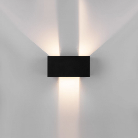 фото Уличный настенный светодиодный светильник с регулируемыми лучами WINNER DOUBLE LED IP54 35137/W черный