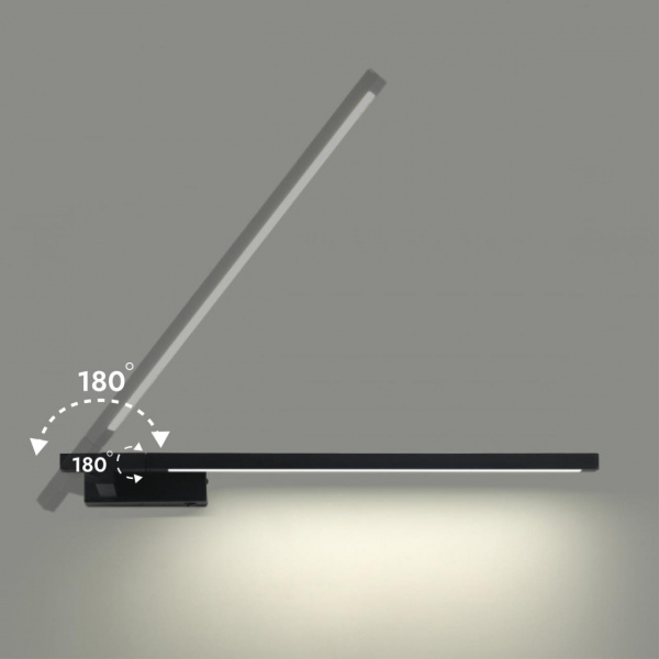 фото Чёрный Светильник настенный LED 14W 4000K 220V CLARK LEDIO, арт. 6546/14WL