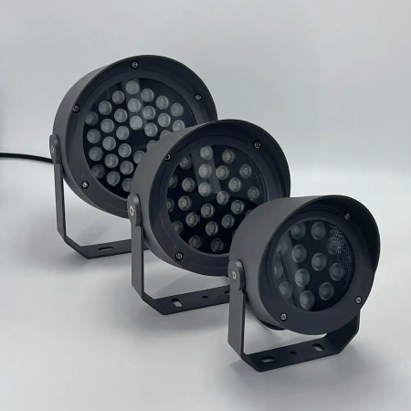 фото Прожектор LED зеленый G5618 18W 15° IP65 темно-серый