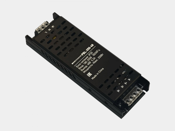 Блок питания черный SWG IP20, PBL-250-48, 250Вт, 48В