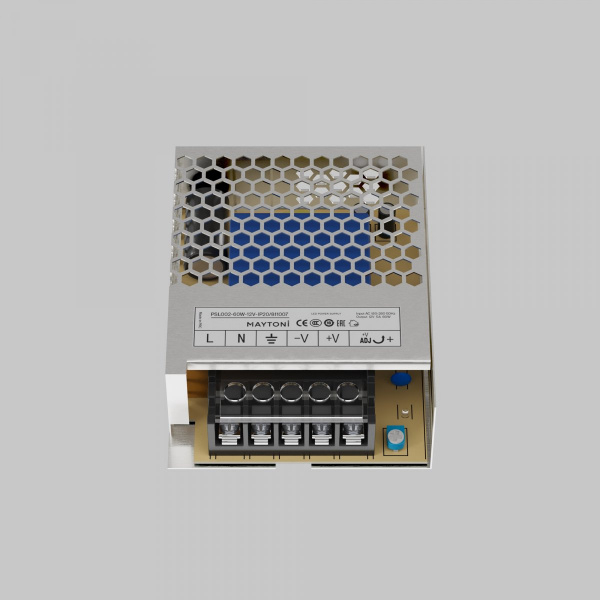 фото Источник напряжения PSL002 12В 60Вт IP 20 Maytoni 811007, серебро
