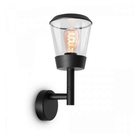 фото Уличный настенный светильник Maytoni Outdoor Faro O039WL-01B, черный