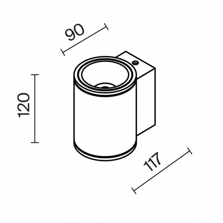 фото Уличный настенный светильник Maytoni Outdoor Shim O303WL-L5W3K, белый