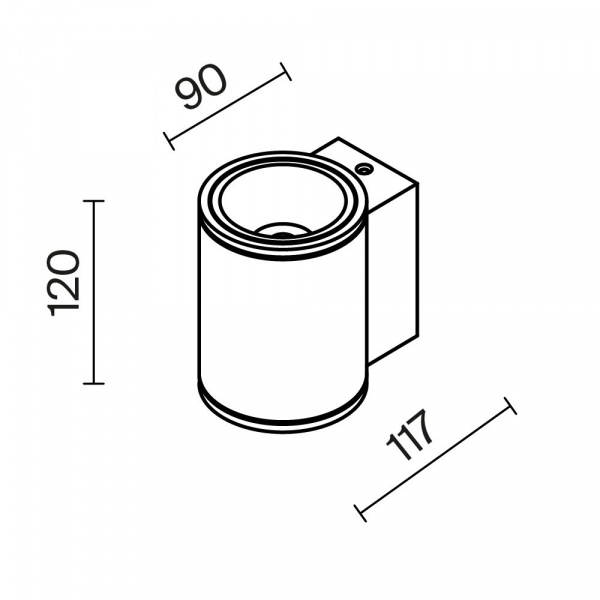 фото Уличный настенный светильник Maytoni Outdoor Shim O303WL-L5W3K, белый