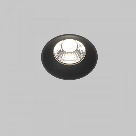 фото Встраиваемый светильник Maytoni Technical Round DL058-12W4K-TRS-B, черный