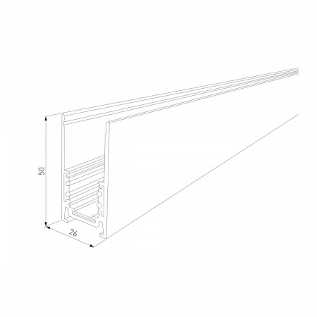 фото Slim Magnetic Шинопровод накладной белый (2 м) 85084/00